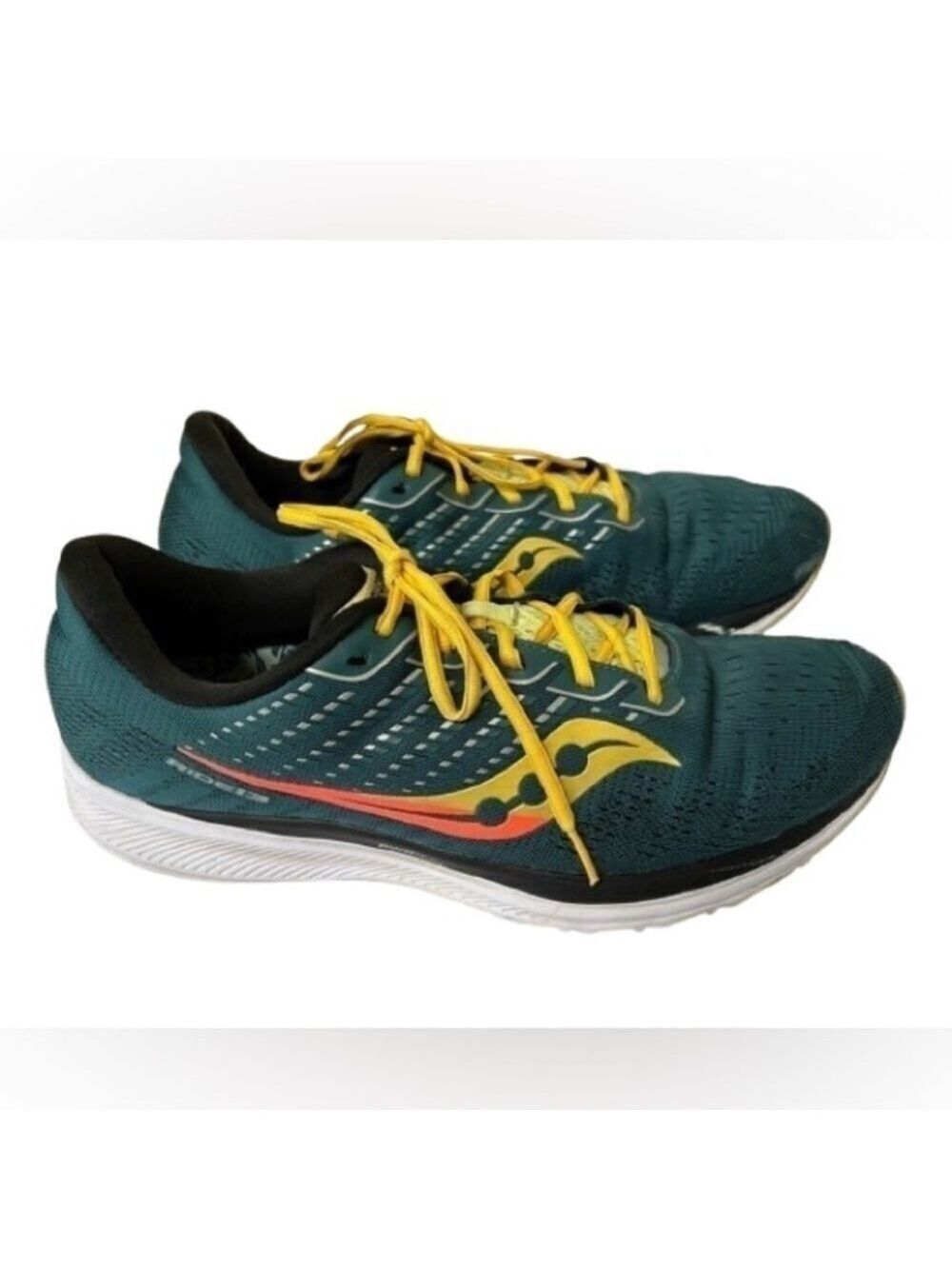 Men’s Saucony Rare Vintage Ride 13 in Citron Mutant. Size 12